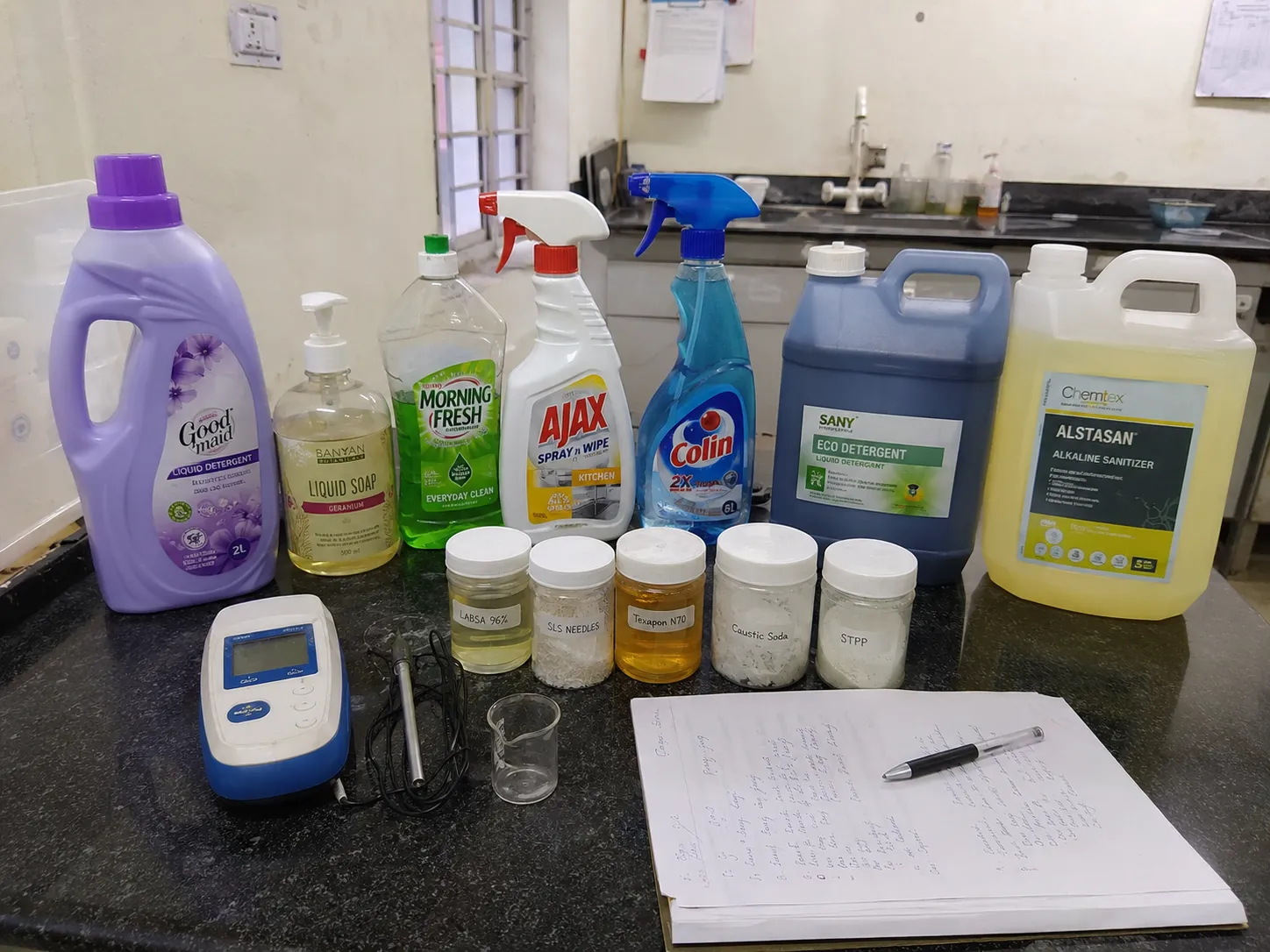 Detergents & Cleaning Products composition analysis
