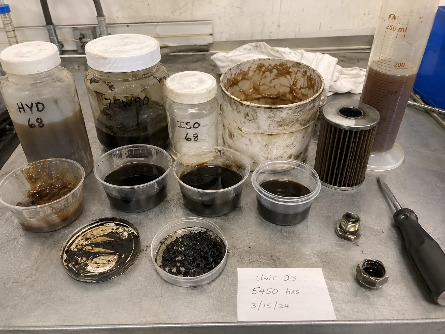 Used Lubricants, Deposits & Contaminants