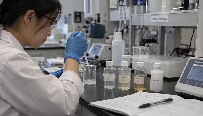 Personal Care Products Composition Analysis in lab