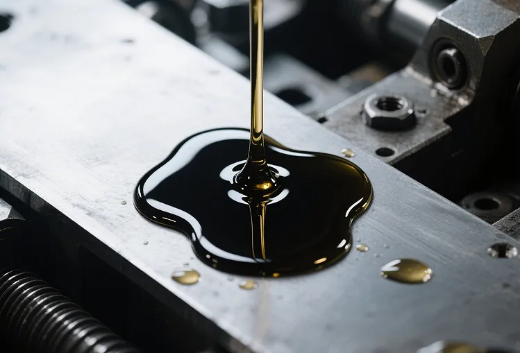 Hydraulic oil sample for laboratory testing and comparison