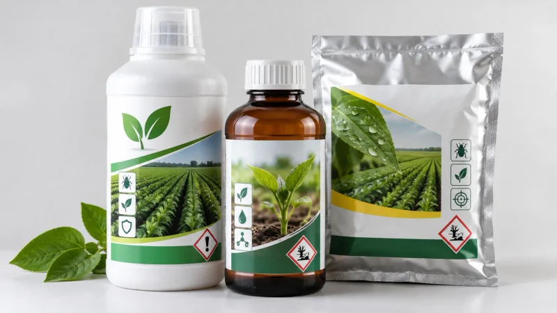 Pesticide formulation products including liquid and solid agrochemical formulations
